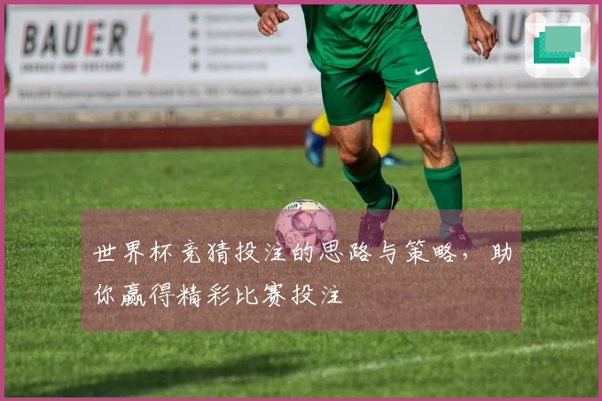 世界杯竞猜投注的思路与策略，助你赢得精彩比赛投注